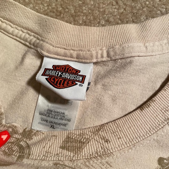 tan harley-davidson tee - Picture 3 of 4